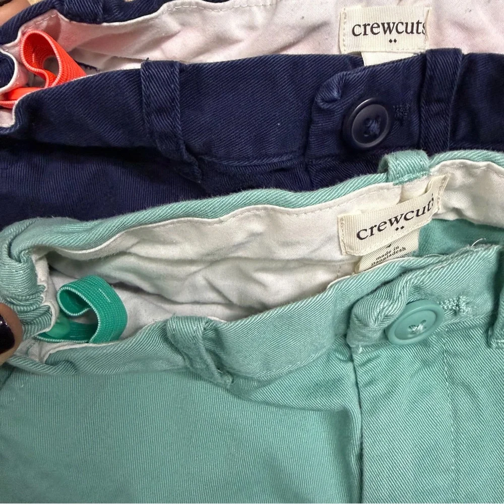 Crewcuts Navy and Teal Kids Shorts‎ (2 pairs) size 4